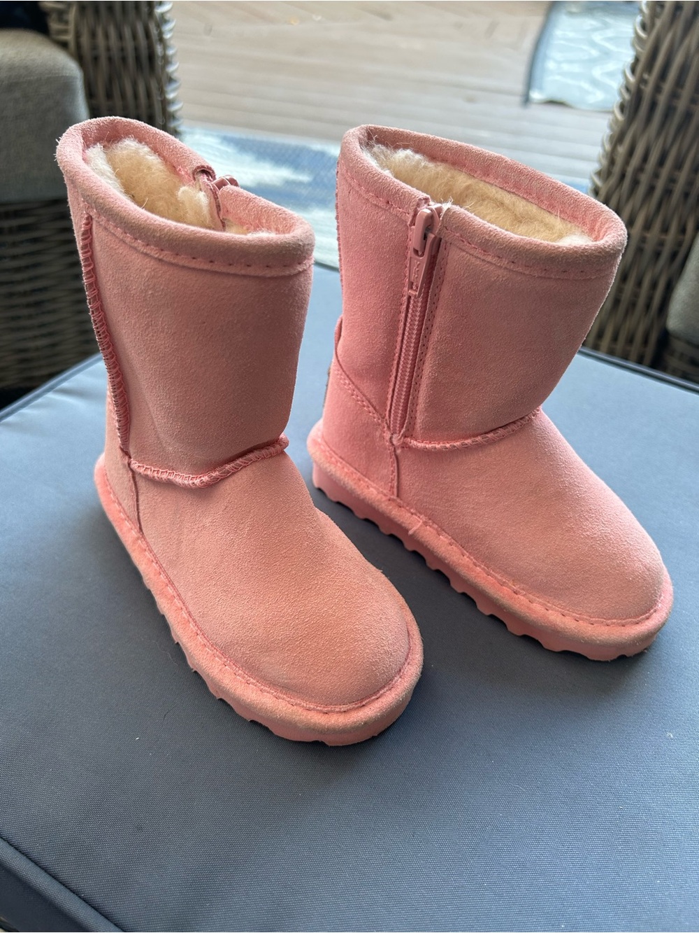 BearPaw Elle Kids Prism Pink Zip-Up  Boots